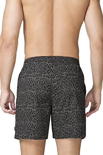 Image of Van Heusen Men Allover Print Boxer Shorts - 100% Super Combed Cotton - Pack of 2 - Functional Pockets