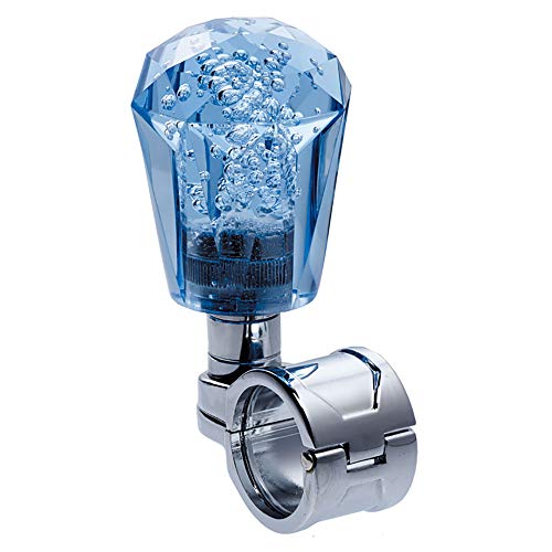 ジェットイノウエ(JET INOUE) ハンドルスピンナー ダイヤカット泡 ブルー 506212 ベアリング採用 取付ハンドルサイズ26~32mmΦ 6角レンチ付 ゴムパッキン2枚付