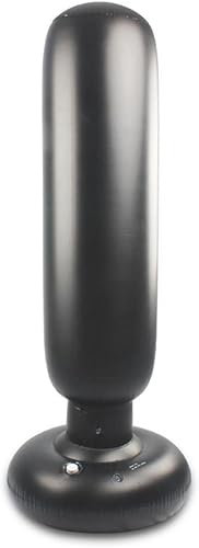Miniatura 6 de Bolsa de boxeo inflable de 63 pulgadas bolsa de boxeo de pie libre para niños juguete deportivo para rebotar juguete de ira para ejercicio artes
