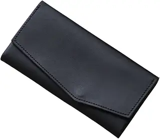 [statusy] il modo ステータシー イルモード 日本製 本革 小さい長財布 レディース メンズ (Black, 右)