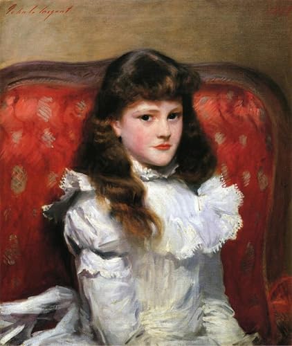 Póster de lienzo John Singer Sargent - Cara Burch con impresión de alta fidelidad, 60x90cm