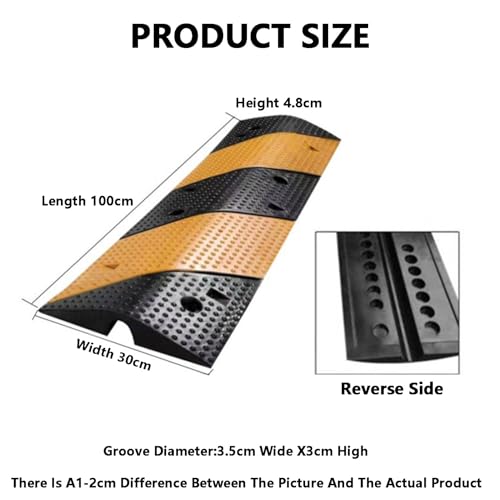 Rampe de protection de câble en caoutchouc robuste pour route et gravier