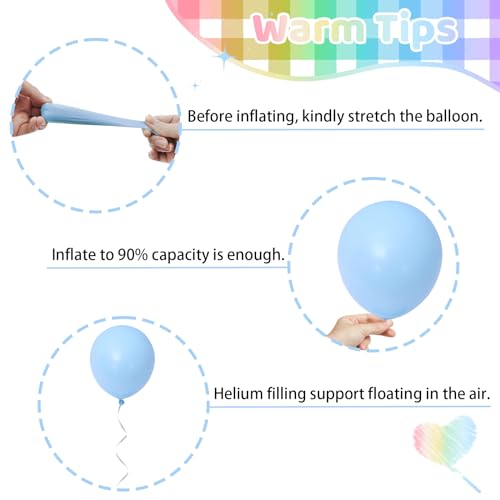 Image of Funhot Pastel Balloons, 60 Pcs Party Balloon Girls, 12 Inch Macaron Red Pink Blue Purple Green Yellow Orange Balloon Colorful Confetti for Birthday Baby Shower Wedding Easter Pastel Party Decoration
