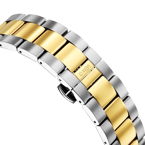 Image of Xylys Xiphias Automatic Analog with Date Black Dial Two Toned Stainless Steel Strap Watch for Men -40063BM01E