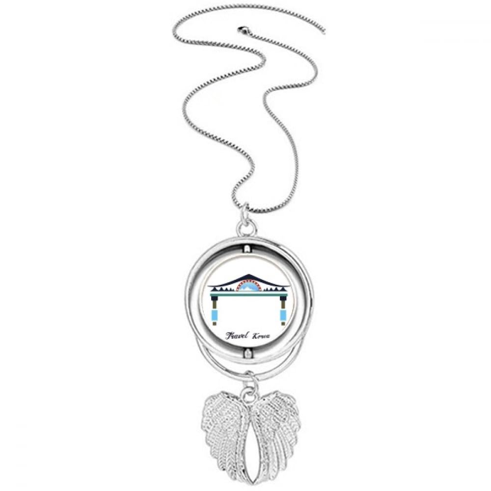 Pendentif arche coréenne et ailes d'ange, le cadeau idéal