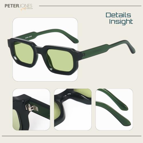 Image of Peter Jones Unisex Broad Frame Square UV /UB Protected Sunglasses (3887)