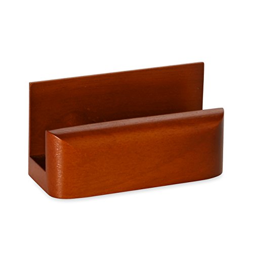 Rolodex Wood Tones Business Card Holder, Capacity 50 Cards of 2.25 x 4 Inches, Mahogany (23330)