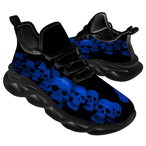 Ciadoon Skull Shoes for Men Women Road Running Shoes Sport Walking Tennis Sneakers Athletic Shoes Gifts for Boy Girl3