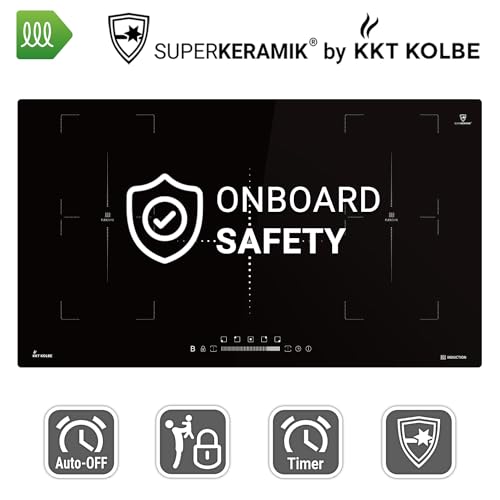 KKT Kolbe Induktionskochfeld 90 cm mit 5 Kochzonen und Touch Slider