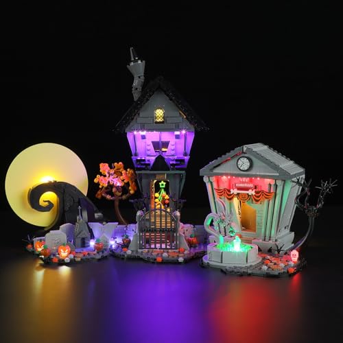 LIGHTAILING Light for Lego-21351 Disney Tim Burton's The Nightmare Before Christmas - Led Lighting Kit Compatible with Lego Building Blocks Model - NOT Included The Model Set