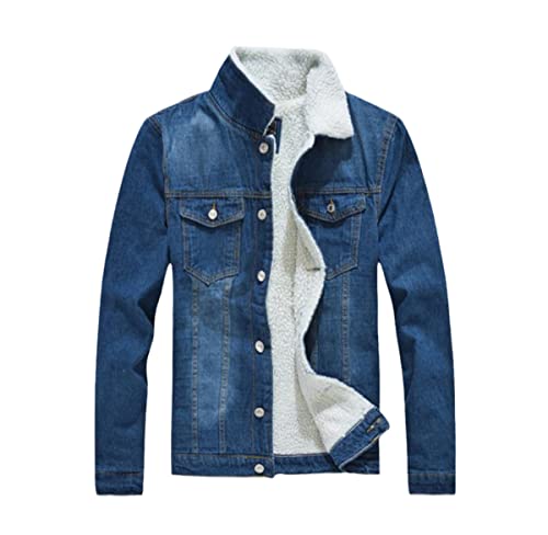 Veste d'hiver en jean homme pour un look décontracté au quotidien