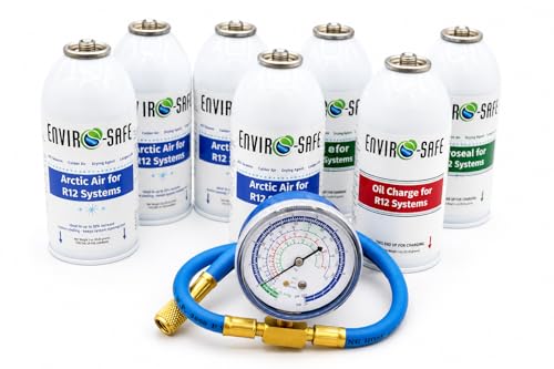 Enviro-safe Arctic Air for R12 Proseal Oil Charge Kit with Brass Gauge