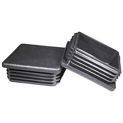 Prescott Plastics 3 Inch Square Plastic Plug, Heavy Duty Tubing Post End Cap ((C) Pack of 10 Plugs)