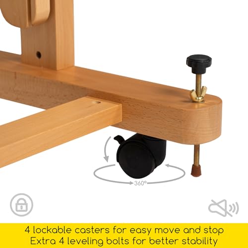 Image of MEEDEN Enlarged Heavy Duty H-Frame Easel: Artist Wooden Studio Easel