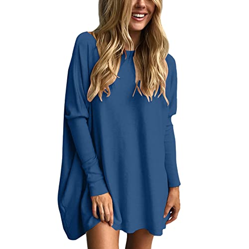 Camiseta de manga larga para mujer de corte oversize y moda casual
