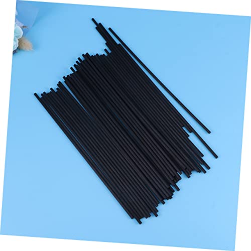 50 varillas difusoras negras de ratán natural para aroma miniatura 2