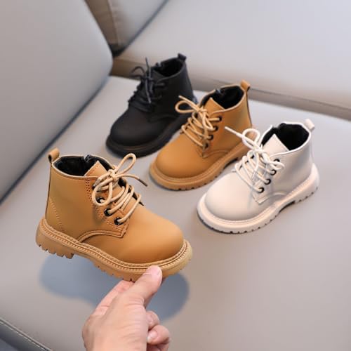 Girls Ankle Boots Combat Boots Lace Up Non-Slip Short Boots Breathable Toddler Boots for Infant Toddler Little Kid4
