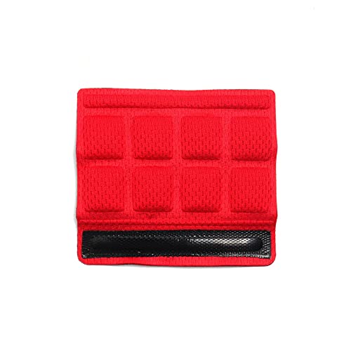 PAXLAMB Helmet Inner Padding Net Foam Pads Kit Sealed Sponge Protective Lining Protection Liners Cushion Mat Set for Outdoor Sports Cycling Bike Motorcycle Bicycle Riding Accessories (Red N J) - Image 3