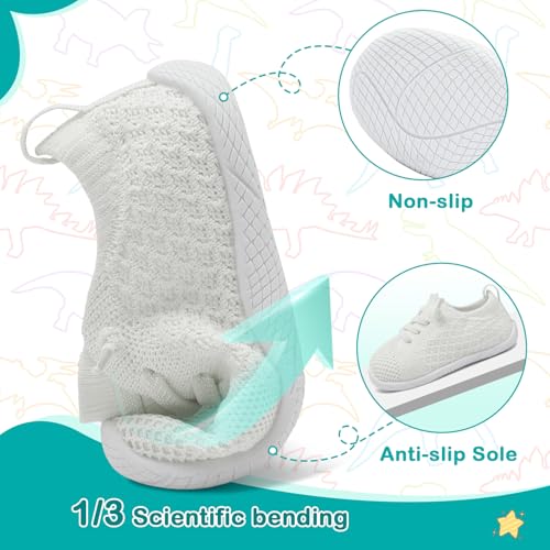 Toddler Boys Girls Shoes Barefoot Shoes Toddler Walking Shoes Kids Tennis Shoes Wide Lightweight Breathable Sneakers3