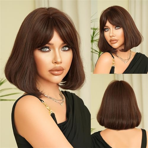 Perruque naturel à coupe courte avec bonnet ajustable et pose rapide - 6
