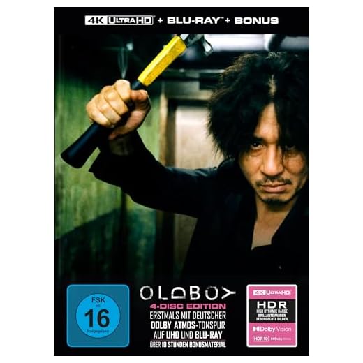 Oldboy - 4-Disc Limited Collector's Edition im Mediabook (4K Ultra HD + Blu-ray + 2 x Bonus-Blu-ray)