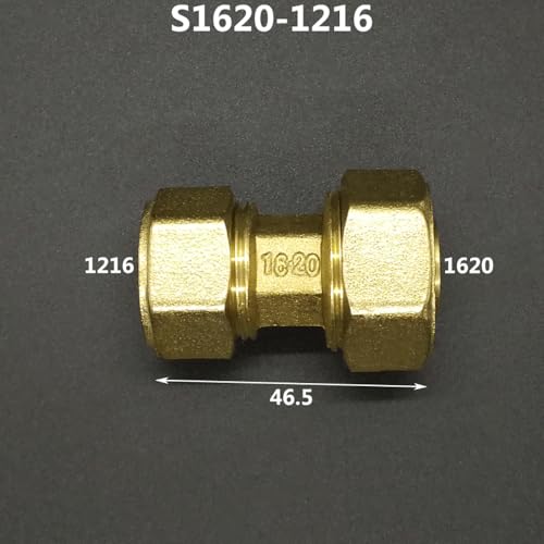 Pipe fitting Pex 1620-1216 brass compression fitting for floor heating multicouche - 3