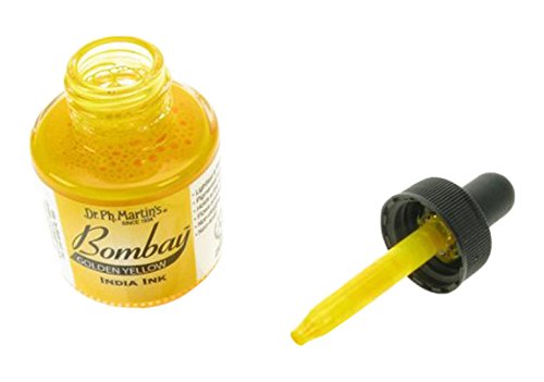 Dr. Ph. Martin's Bombay India Ink, 1.0 oz, Golden Yellow