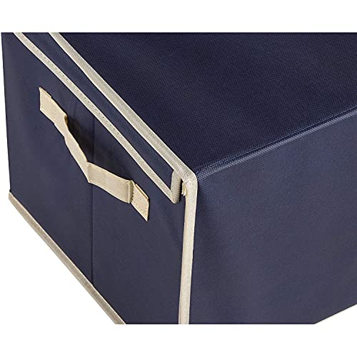 Juvale Foldable Storage Bins, Fabric Cubes (Navy, 16.2 X 10 X 12 In, 3 Pack) #TOP7