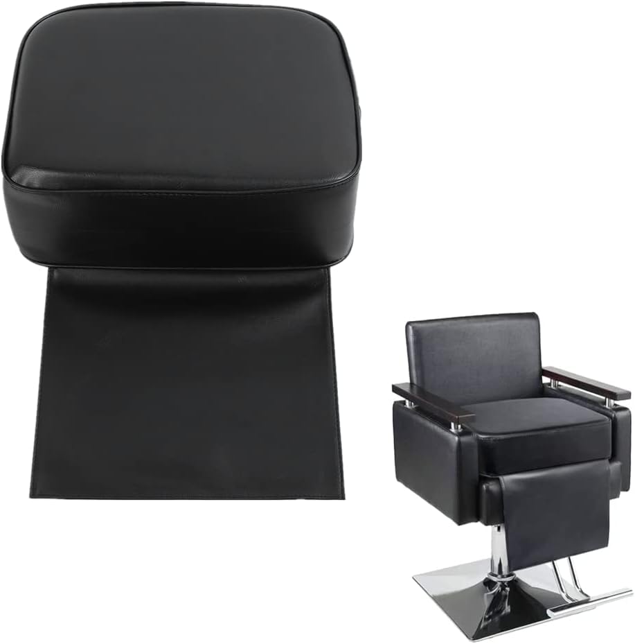 Ruiqas Hair Salon Barber Beauty Equipment Chair Child Booster Seat Cushion Hair Cutting Styling Beauty SPA Equipment(Black)