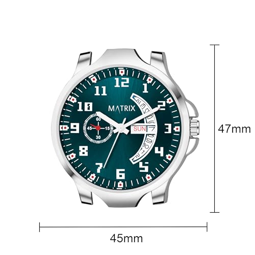 Matrix Classic 2.0 Day & Date Analog Watch with Softest Silicone Strap for Men & Boys (Teal) - Image 6