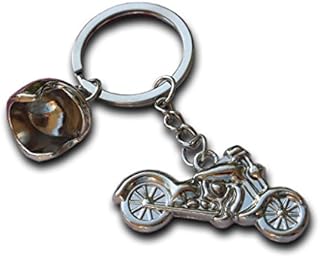 AtlantisForYou Metal Keyring Model Motorcycle Helmet Keychain Key Chains Mini Motorcycle Pendant