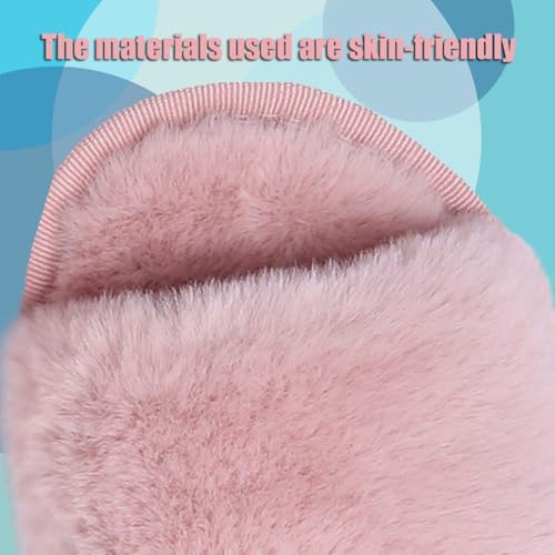 LightFun girl slippers outdoor fuzzy cloud kids house shoes cozy furry shoes 4 5 Pink by LightFun - Used condition - Image 4