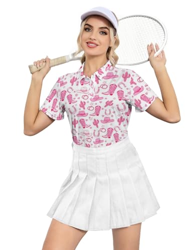 Women's Golf Shirt Moisture Wicking Quick Dry Polo Shirts Golf Outfits Golfer Gifts Ladies Polo Shirts4