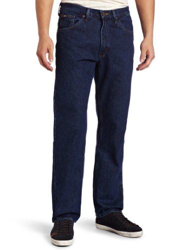Lee Men's Regular Fit Straight Leg Jean, Dark Stone, 40W x 32L