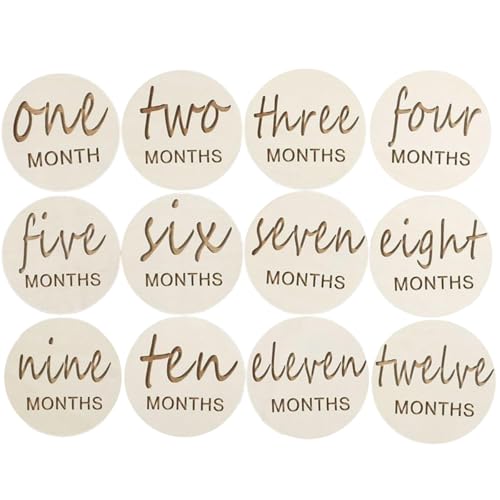 成長記録カード ベビー 丸型 ベビーマンスリーカード 写真の小道具 記念日フォト 成長記録 出産祝い 撮影用 寝相アート 月齢フォトグッズ 新生児 赤ちゃん用品