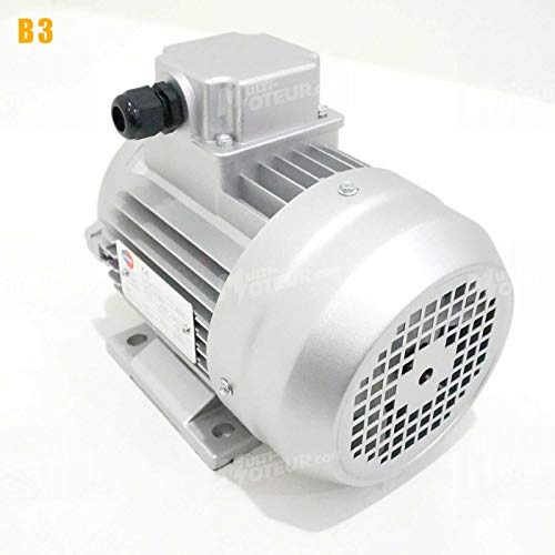 Moteur électrique Triphasé 230/400 V 0,75 Cv Almo Mh1 0,55 Kw 1500 Tr/min Asynchrone Triphasé Bride B3 Protection Ip 55