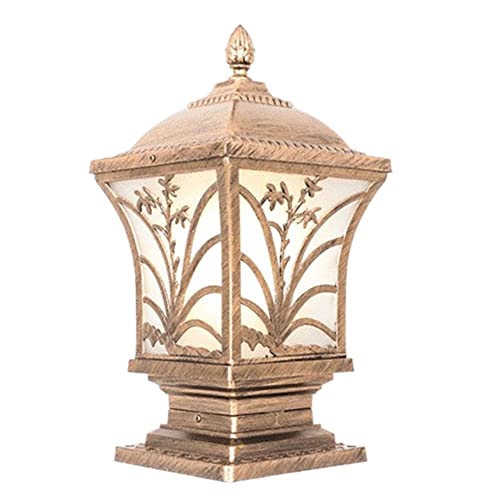 Poteau supérieur de lampe de jardin étanche pour colonne et muret