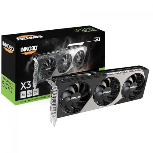Image of INNO3D NVIDIA GEFORCE RTX 5070 Ti X3 16GB GDDR7 256-bit PCI Express Gen 5 Gaming Graphics Card - N507T3-16D7-176068N