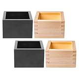Utilisation polyvalente : cette boîte à saké en bois sert également de boîte alimentaire japonaise traditionnelle et peut être utilisée pour servir des sushis, ranger des coupes à saké ou organiser de petits objets de bureau comme de la craie, des cadeaux pour les passionnés du japon ou un porte-gobelet japonais