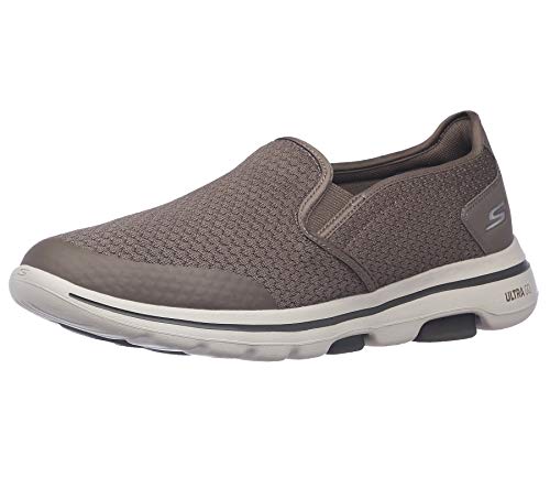 Skechers Men's Gowalk 5 Apprize-Double Gore Slip on Performance Walking Shoe, Khaki, 9.5 M US