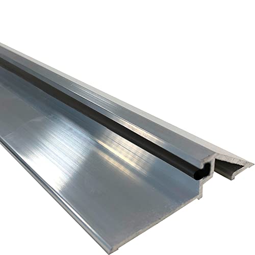 HOMEWELL - Seuil de Porte PMR en Aluminium Brut 1m avec Joint Isophonique - Profilé 1000mm pour...