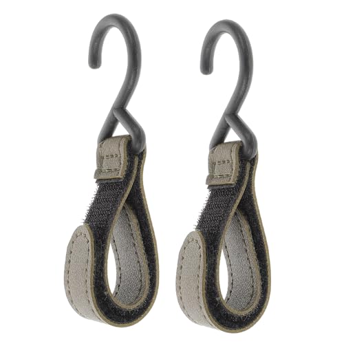 Abaodam 2pcs Detachable Stroller Strap Hooks for Stroller Durable and Travel Friendly Storage for Diaper Bags and Everyday Use Sturdy Design for Long Term Reliability