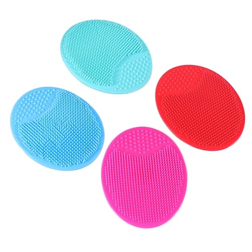 Healeved Facial Brush Set Silicone Face Massager Gentle Cleansing Pad Non-Slip Handle for Sensitive Skin
