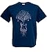 Tshirtmystyle- Guitar Tree Graphic Music Art Banksy Man t-shirt-bondi-blue-X-Large