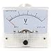 Heschen - 85L1-5V Rectangle Panel Mount on Voltmeter AC 0-5V Accuracy Class 2.5% White