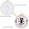 Louise Maelys Cute Cat Embroidery Kits for Beginners,Adults Starter Cross Stitch Kit with Funny Animal Pattern,DIY Needlepoint Everything is Fine #3