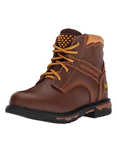Dan Post Boys' Zyon Leather Boot Round Toe Brown 9 D(M) US