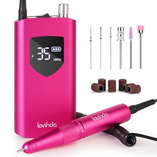 Lavinda Professional Nail Drill 35000 RPM Viva Magenta