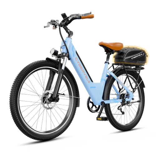 Cybervelo 750W Electric Bike for Adults,up 80 Miles Removable Battery Ebike, 26" Electric E Bike with 7-Speed,Adult Electric Bicycles for Commute Beach Snow Womens/Man All Terrain image 27