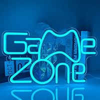 RuCvixkt Game Zone Letrero de neón,Señal de Neón de Zona de